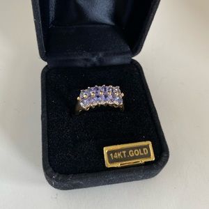 STS 14k Yellow Gold Tanzanite Ring